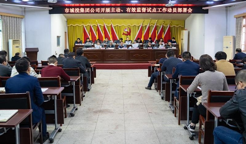 市城投集團公司開展主動、動態(tài)、精準監(jiān)督試點工作部署會